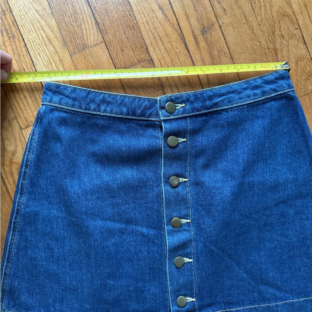 American Apparel Blue Denim Mini Skirt - Picture 4 of 5